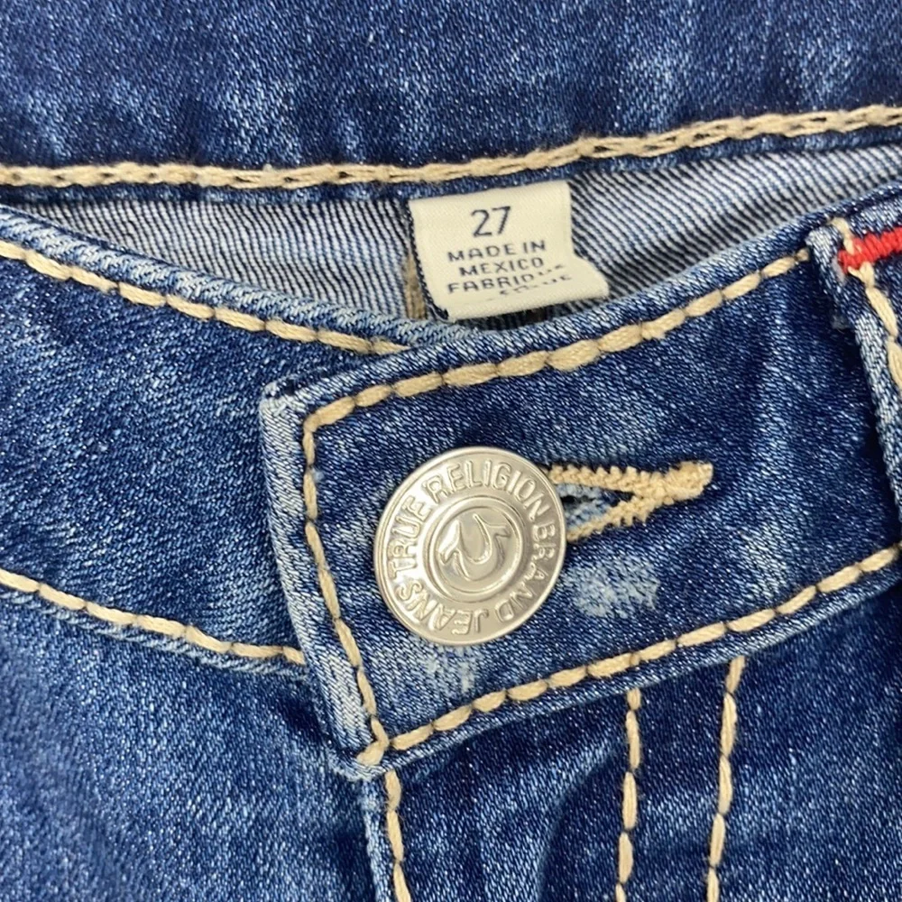 True religion distressed boot cut jeans Size 27
